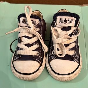 Navy blue toddler converse